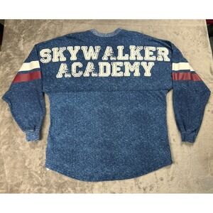 Disney Parks Spirit Jersey Star Wars Skywalker Academy Denim Adult Unisex M